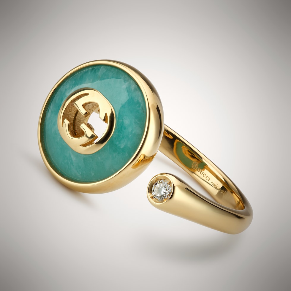 Gucci Interlocking 18k ring