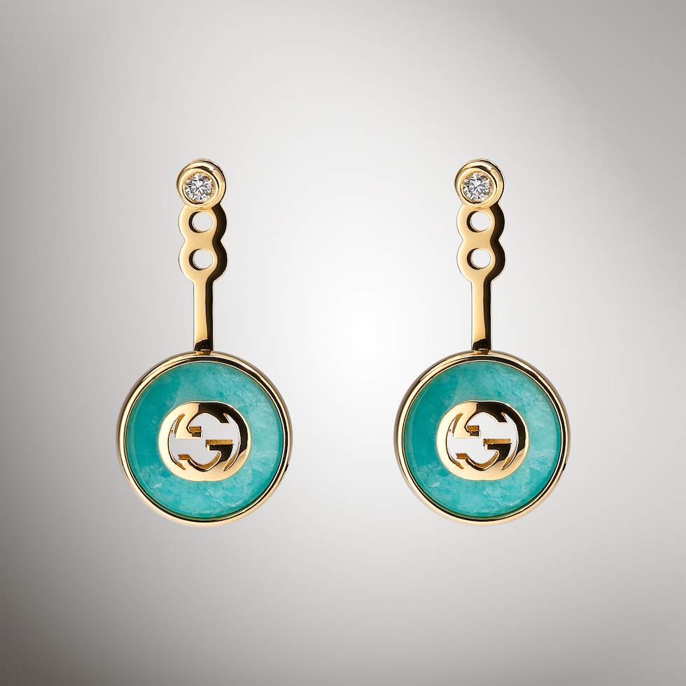 Gucci Interlocking 18k earrings