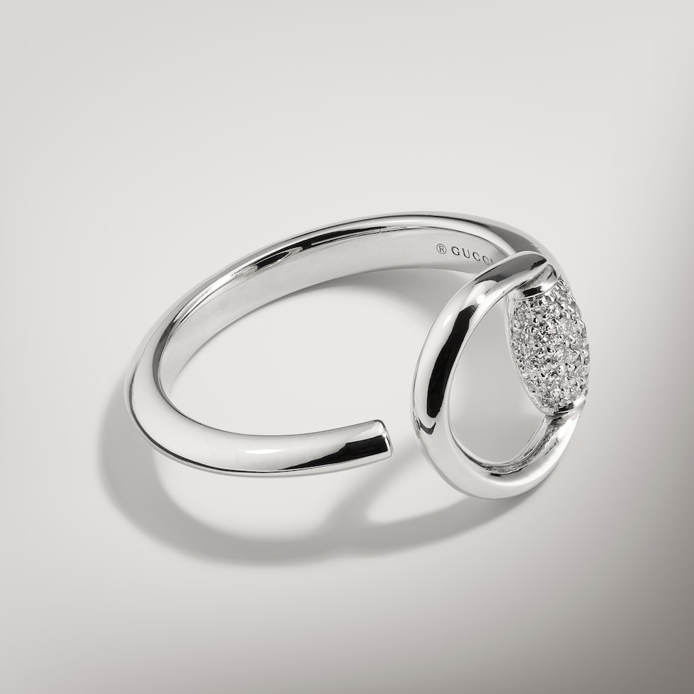 Gucci Horsebit Ring 18 Karat mit Diamanten