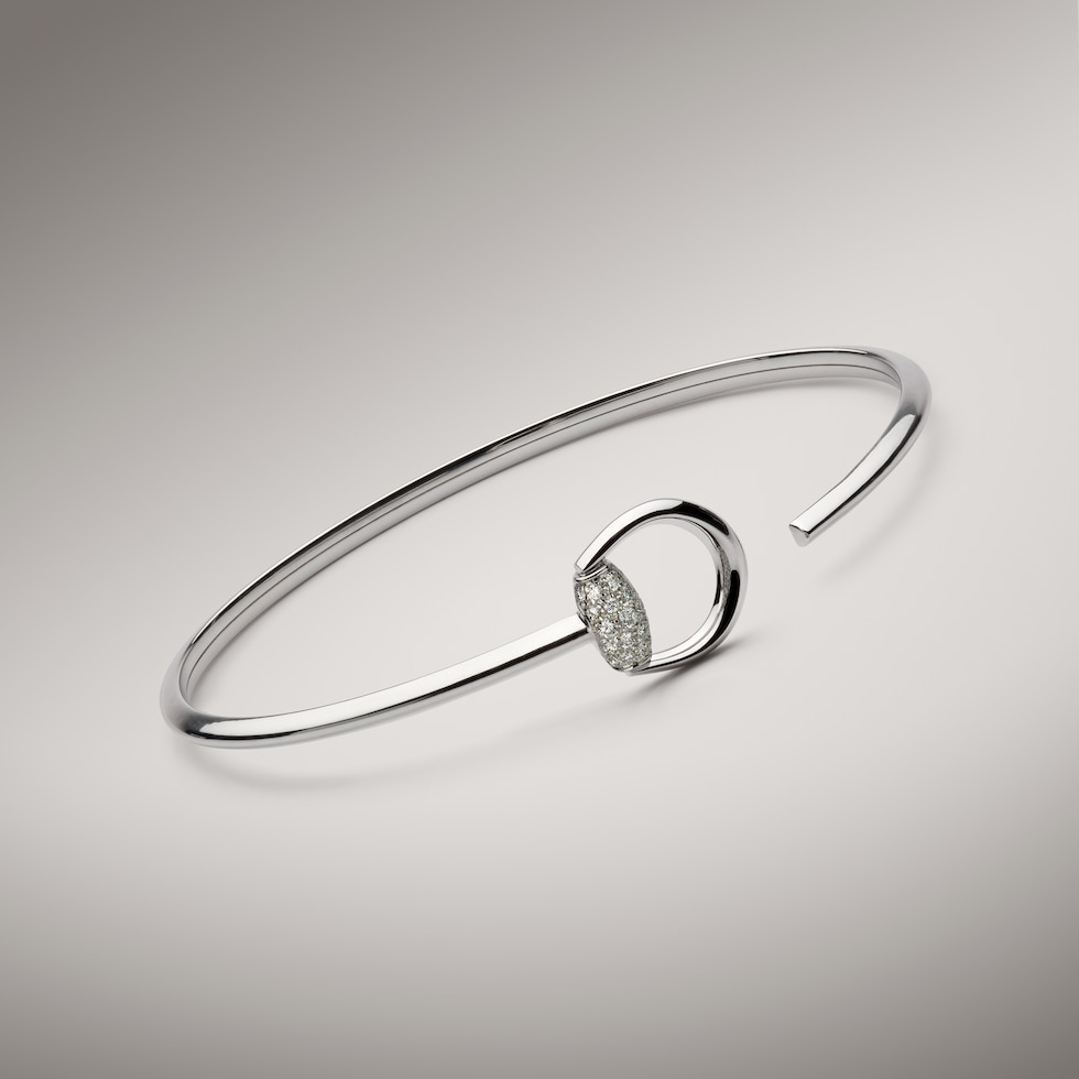 Gucci Horsebit Armreif 18 Karat mit Diamanten