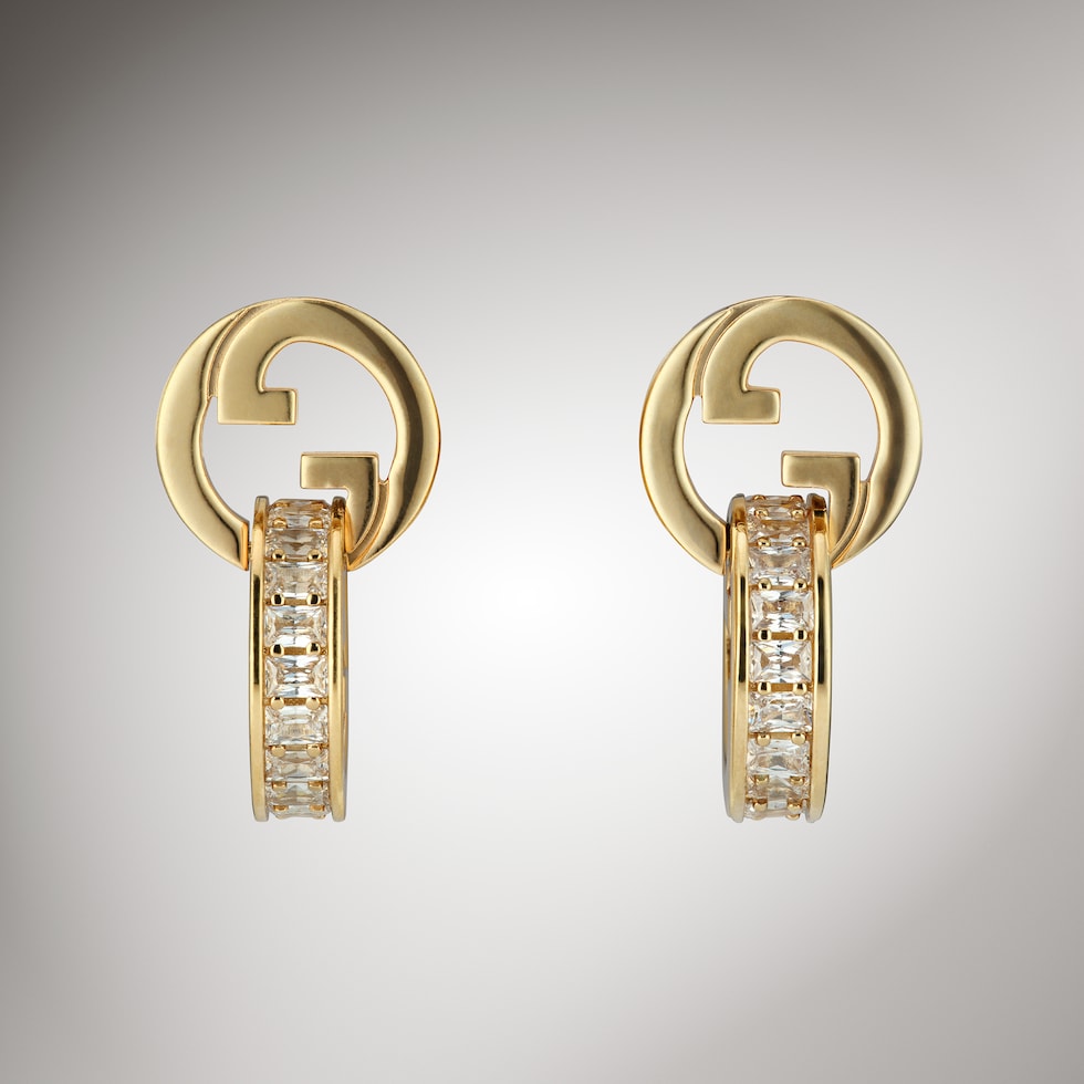 Gucci Blondie intertwined crystal earrings
