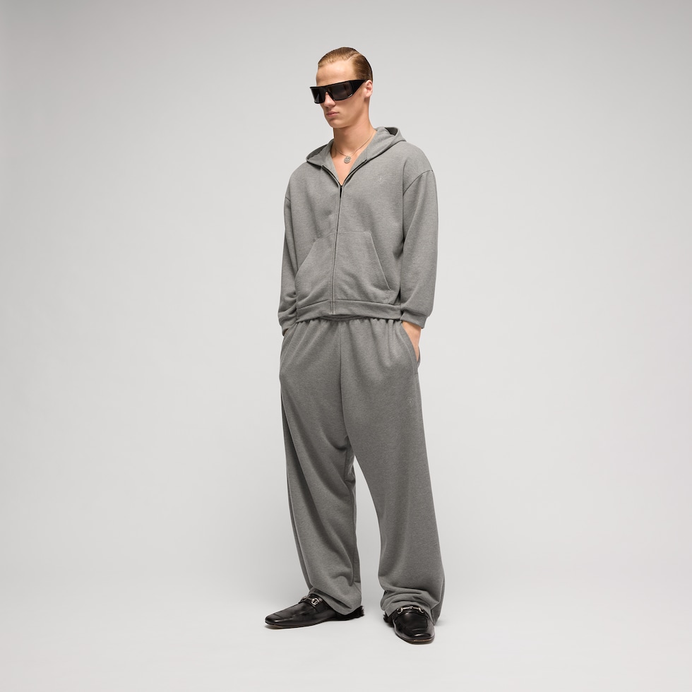 Cotton cashmere jersey leisure pants