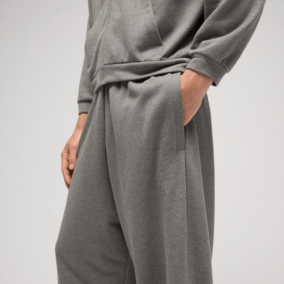 Cotton cashmere jersey leisure pants
