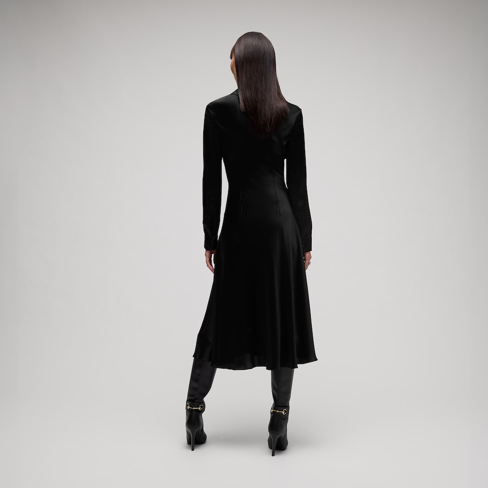Silk satin dress