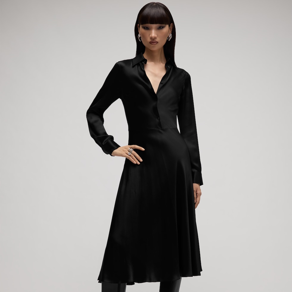 Silk satin dress