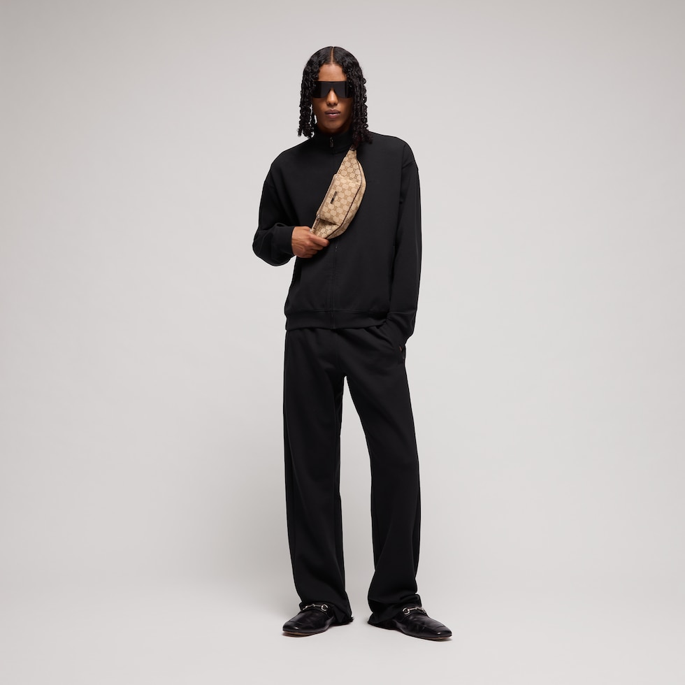 Stretch cotton jersey sportswear pants