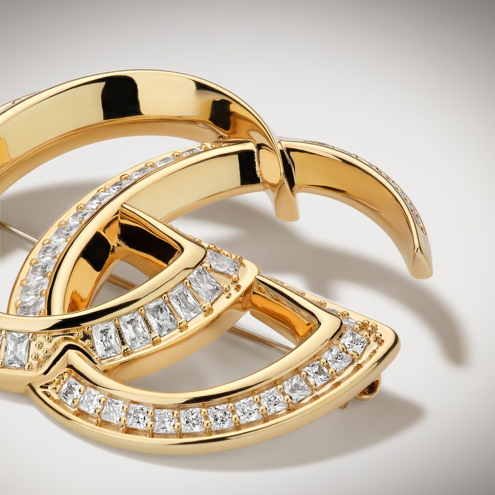 GG Marmont crystal brooch