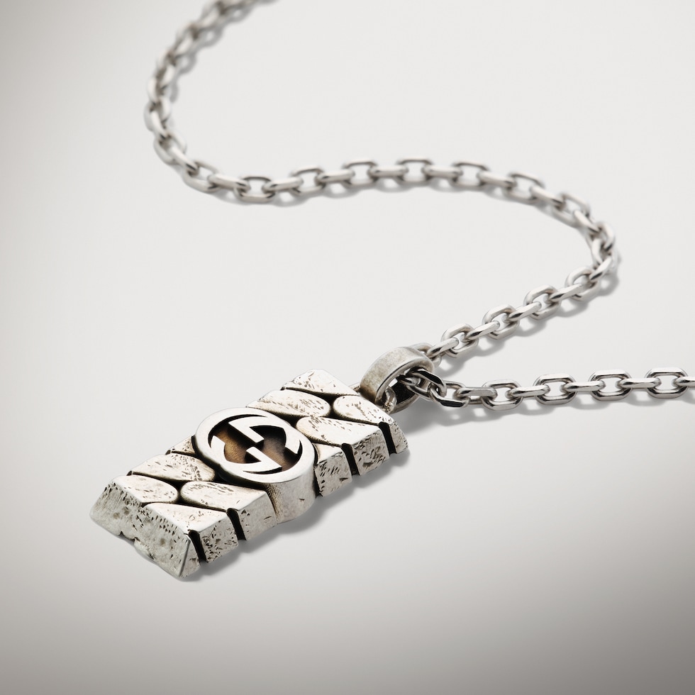 Collier à pendentif Gucci Interlocking
