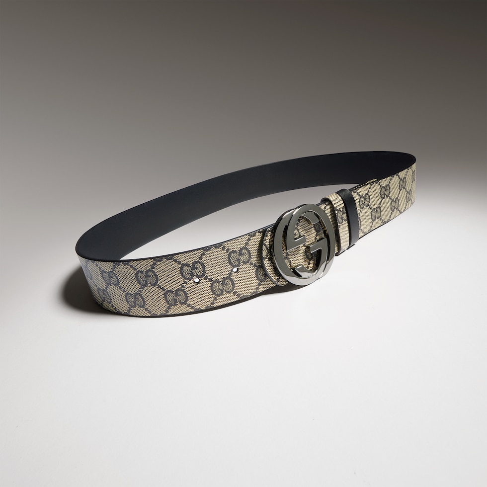 Ceinture réversible avec boucle GG