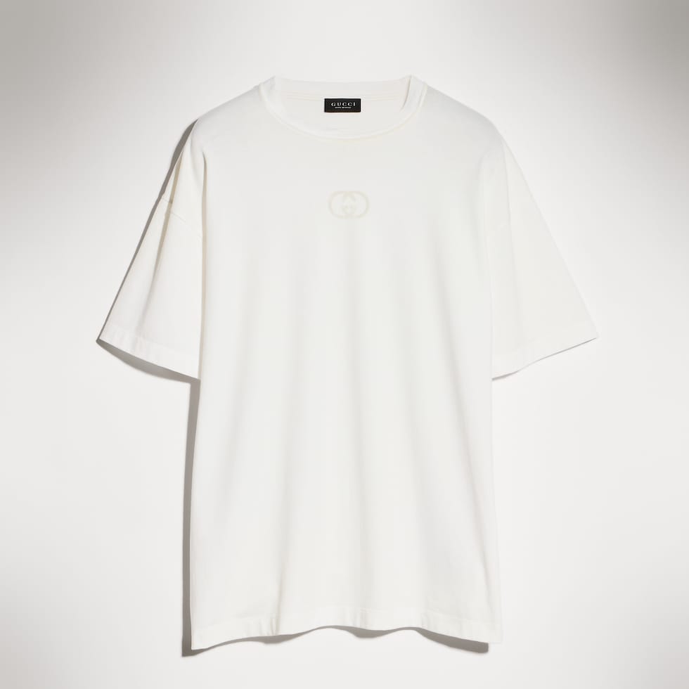 Camiseta de punto de algodón con estampado