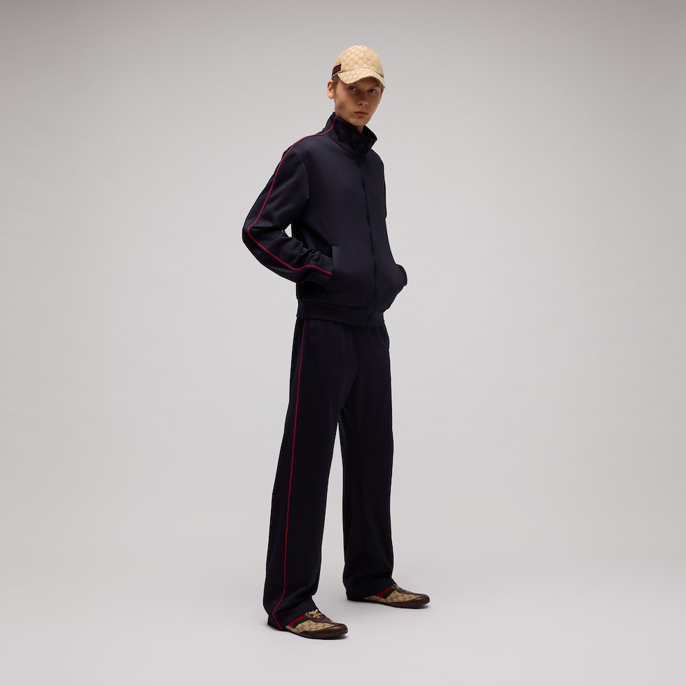 Technical jersey sportswear pants