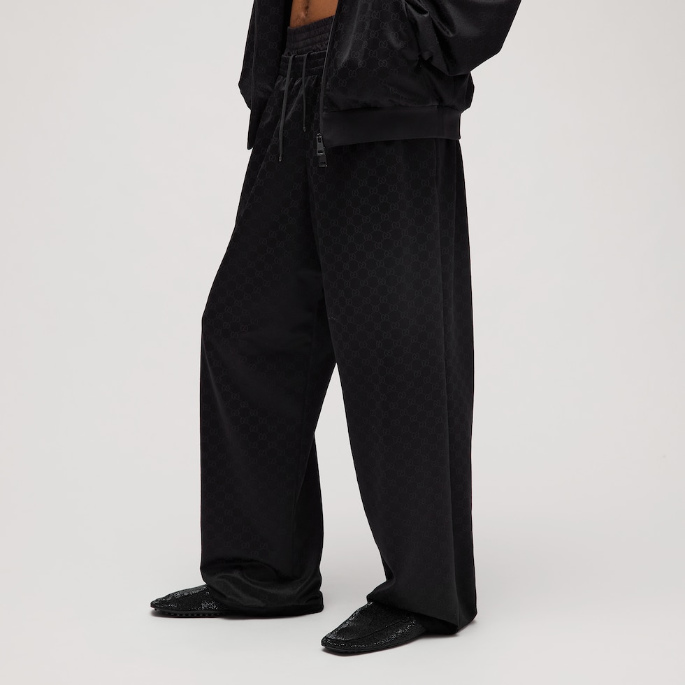 Pantalon de sport en jacquard de nylon GG