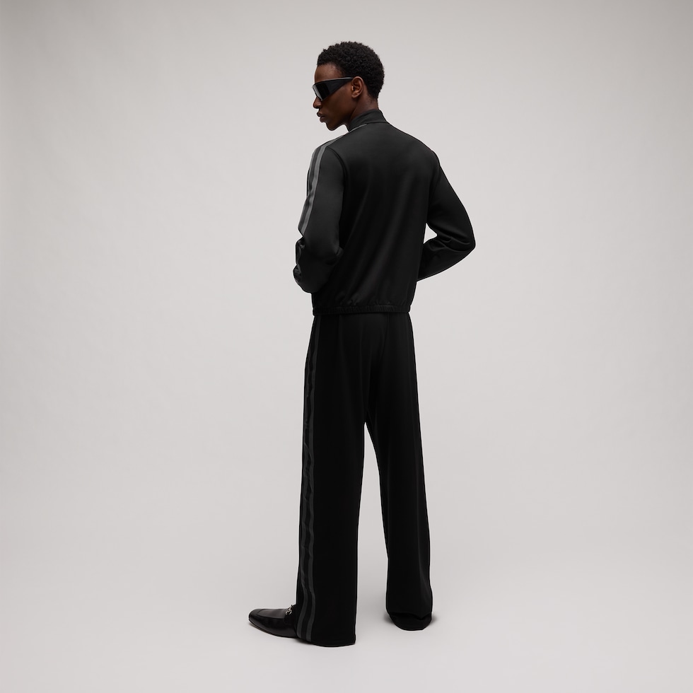 Cotton sportswear pants with muted Web