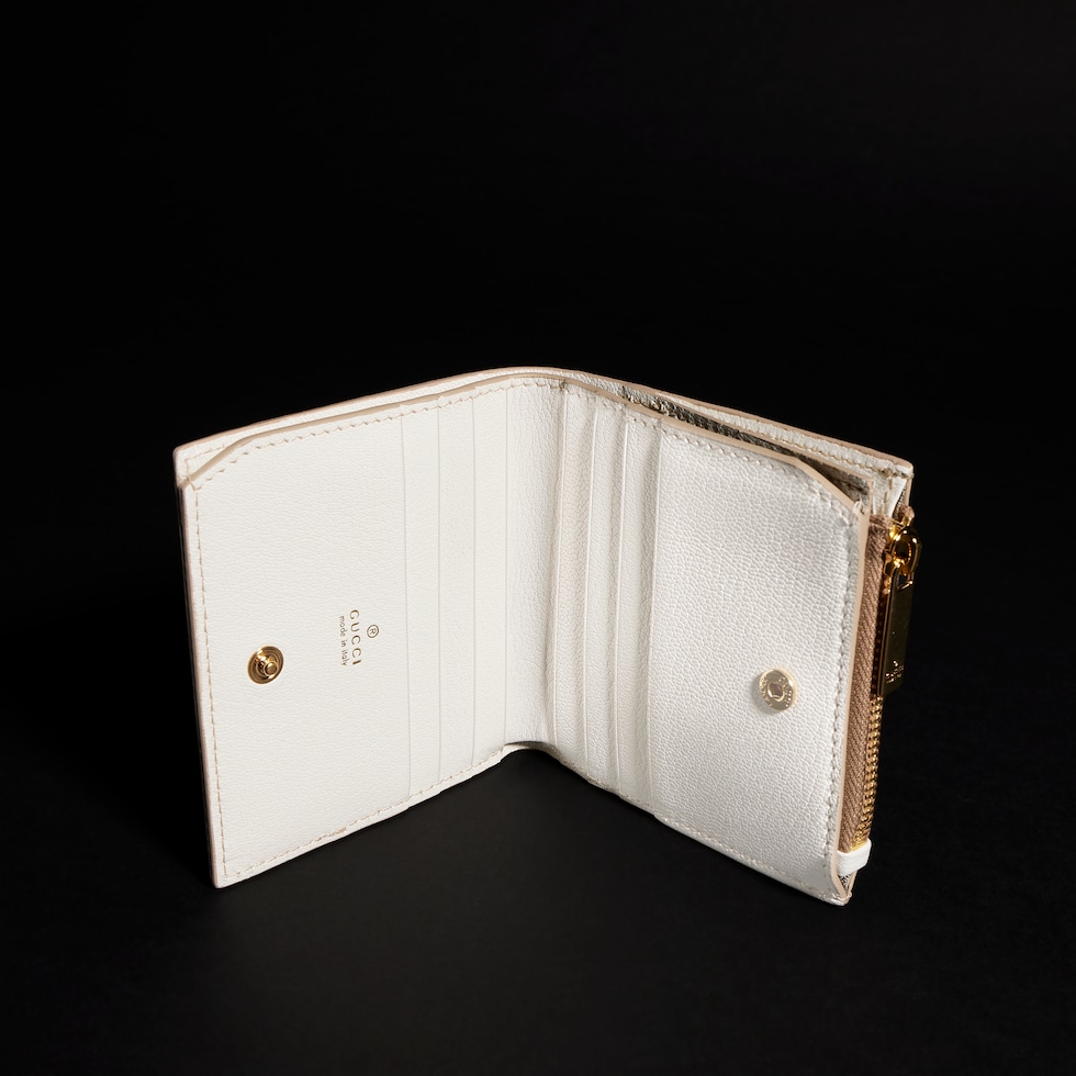 Zip card case with color slots