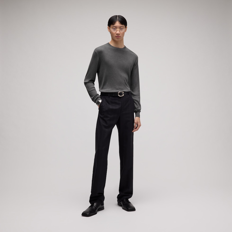 Fine silk knit sweater