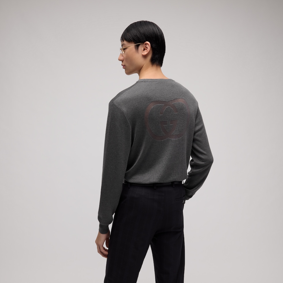 Fine silk knit sweater