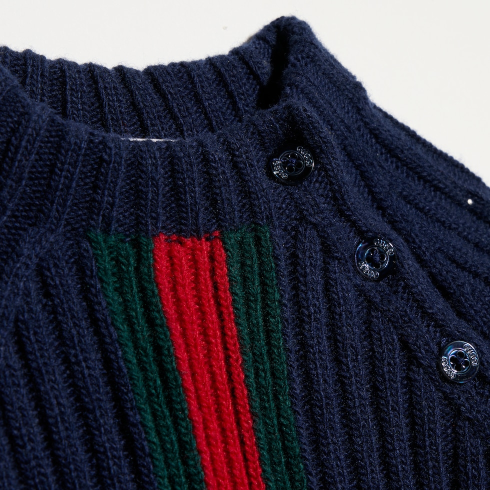 Baby wool sweater with Web