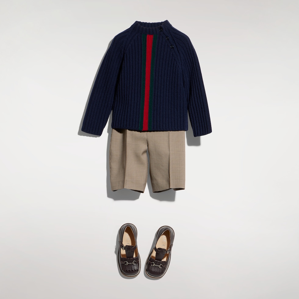 Baby wool sweater with Web