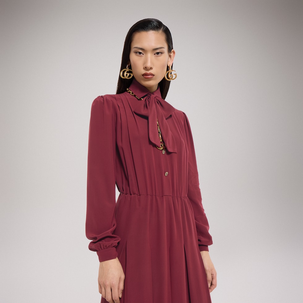 Silk crêpe de chine dress