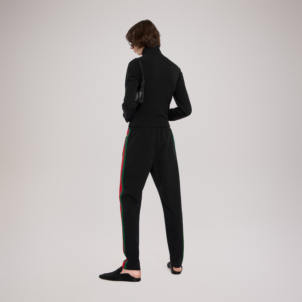 Stretch nylon zip jacket with Web