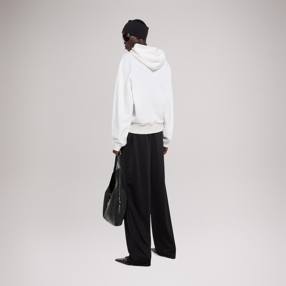 Sudadera de cashmere y punto de algodón