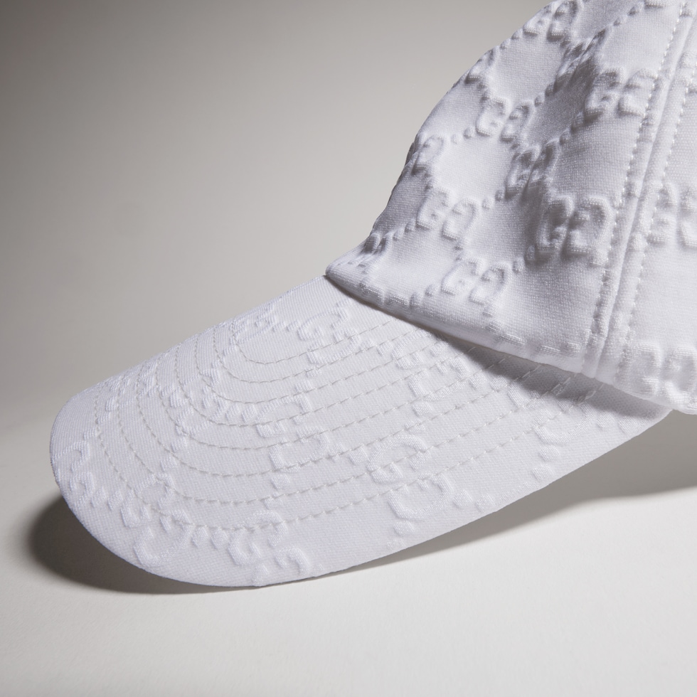 Embossed GG jersey baseball hat