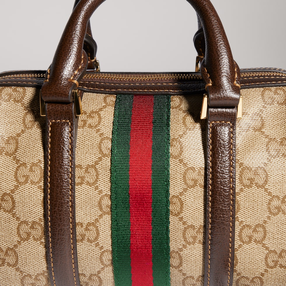 Mini bolso boston con tribanda Web