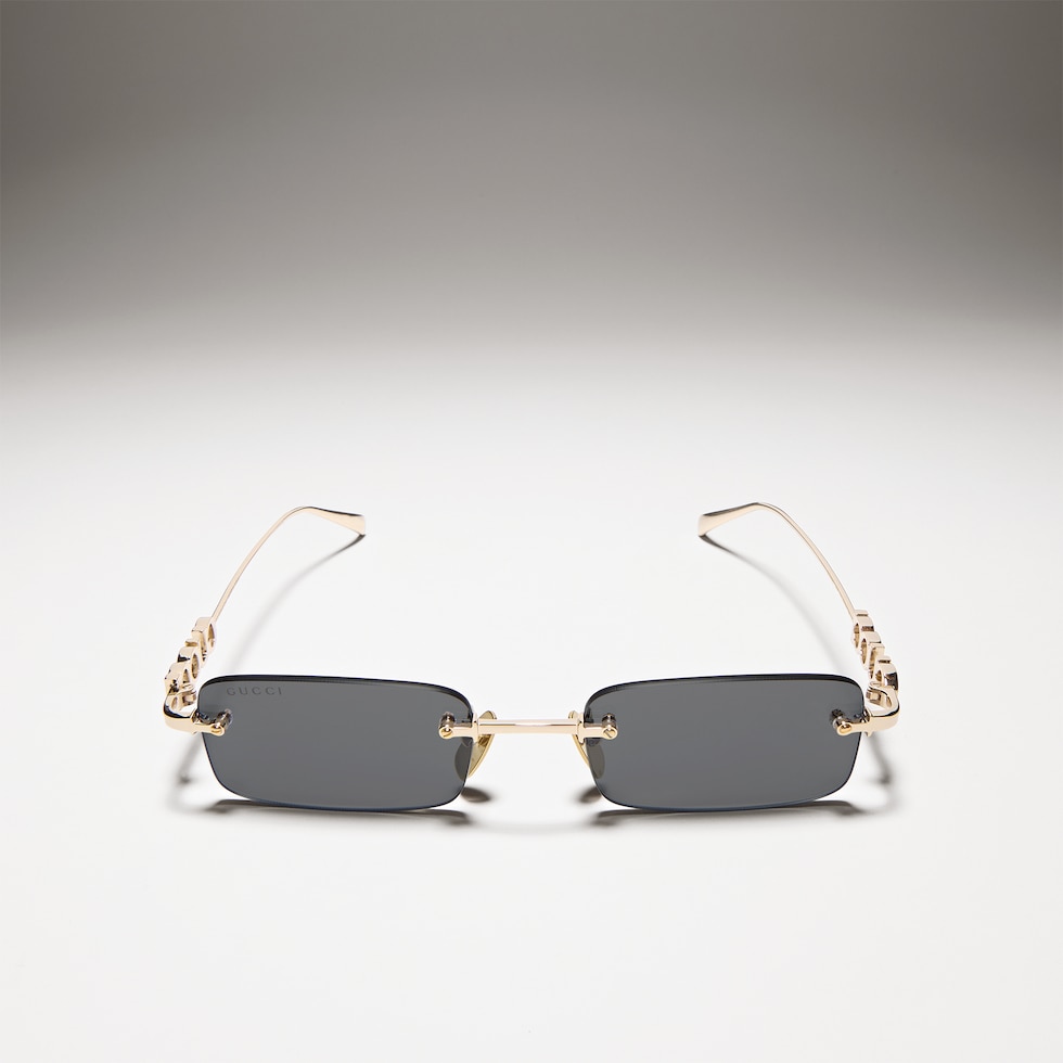 Rectangular frame sunglasses