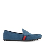 Mocasín de ante con tribanda