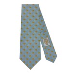 Check Bee Jacquard Silk Tie