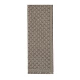 GG jacquard wool scarf