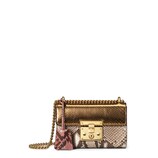 Padlock python shoulder bag