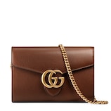 Brieftasche GG Marmont aus Leder mit Kette