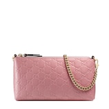 Handgelenktasche aus Gucci Signature Leder