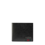 Portefeuille en cuir avec porte-monnaie et détail ruban Web