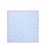 Cotton pocket square with hearts