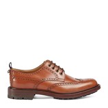 Leather lace-up with Web