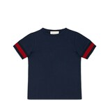 Gucci Children's cotton t-shirt with Web - view 2