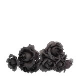 Flower brooch in silk and cotton