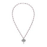 Necklace in silver and zirconia