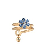 Gucci Flora ring with sapphires