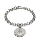 Bracelet in silver with coin charm