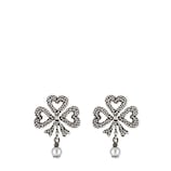 Gucci Boucles d'oreilles en argent avec perles de verre - view 2