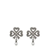 Gucci Earrings in silver with glass pearls - view 2