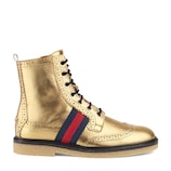 Children's leather brogue boot