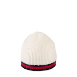 Gucci Cappello in cashmere e lana con dettaglio Web - view 2