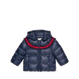 Baby nylon jacket with Web ruffle