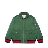 Bomber ricamato in nylon
