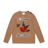 Children's embroidered sweater
