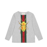 Children's beetle Web print shirt